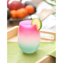 Silicone Painted Ombre Stemless Wine Glass, 17 oz., 3 Asst,3sl205
