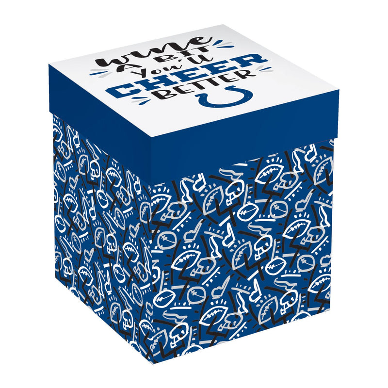 Indianapolis Colts, 17oz Boxed Stemless Wine,3sl3813