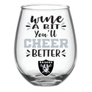 Las Vegas Raiders, 17oz Boxed Stemless Wine,3sl3822