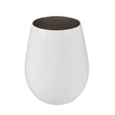 Stainless Steel Stemless Wine Tumbler, Color Changing White to Persimmon, 18 oz.,3sw044