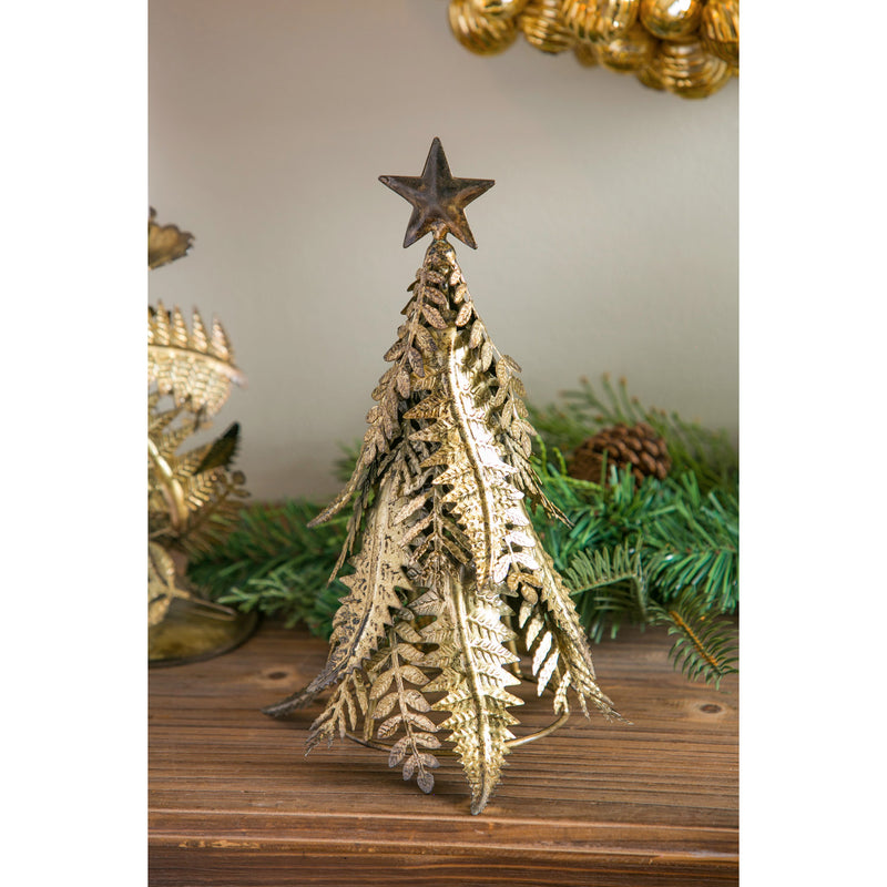 11" Metal Holiday Tree Table Décor,3tr006