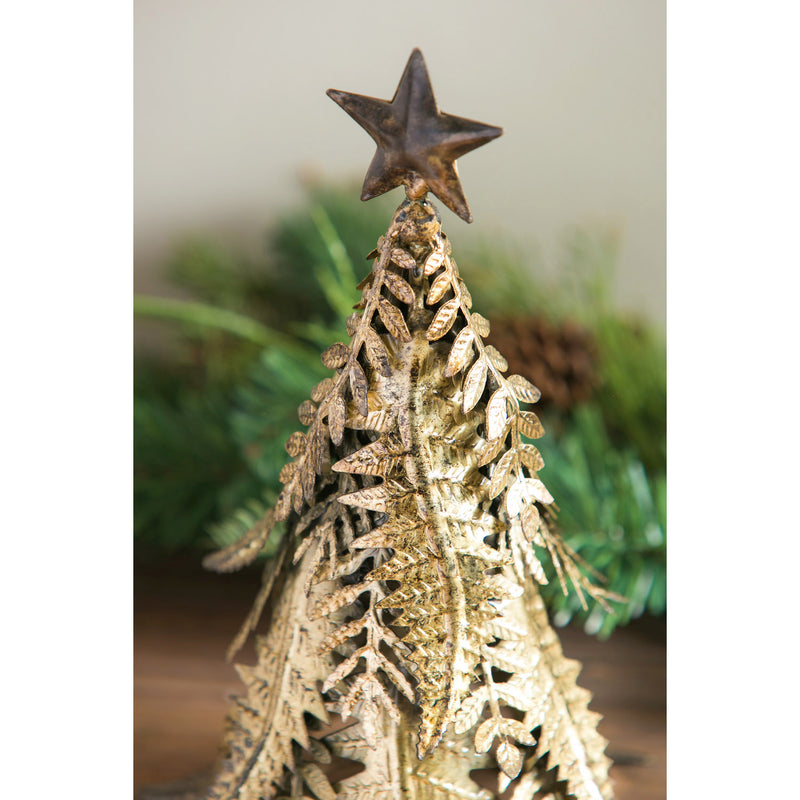 11" Metal Holiday Tree Table Décor,3tr006