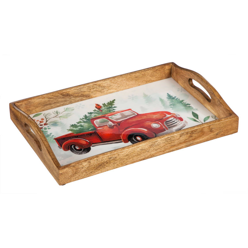 Wooden Nesting Tray, Christmas Heritage, Set of 2,3tw37728