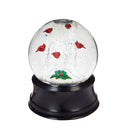 5 '' LED Waterglobe with spinning action, Perching Cardinal,3wgl164
