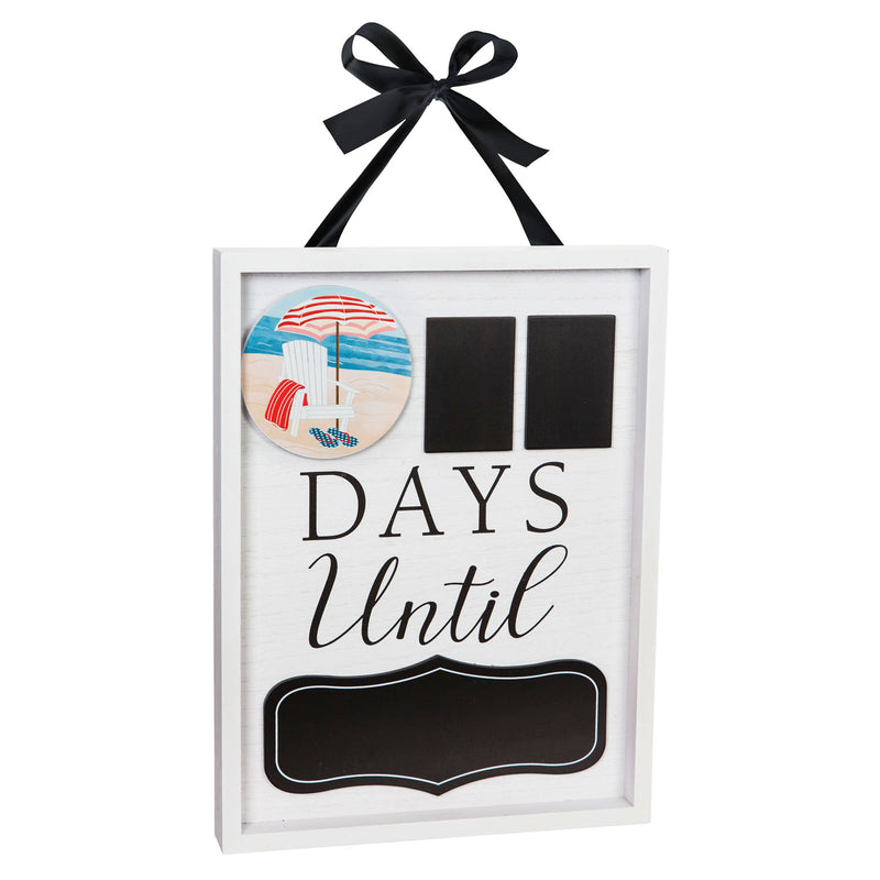 "Days Until" Wood Countdown Sign Wall Décor,3wp826