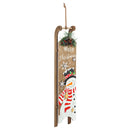 Wooden LED Sled Wall Decor, 2 Asst,3wpl013