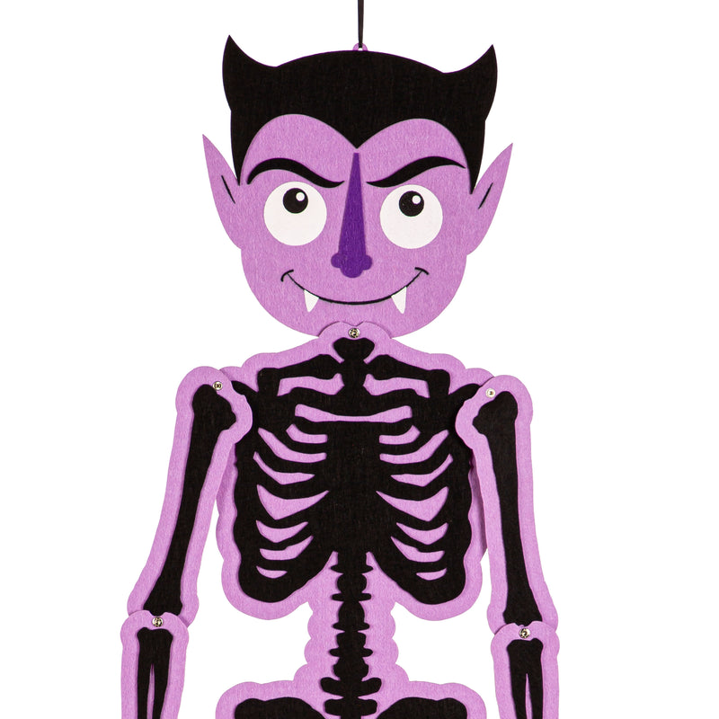 Posable Boo Buddy Halloween Skeleton Hanging Decor,401259b