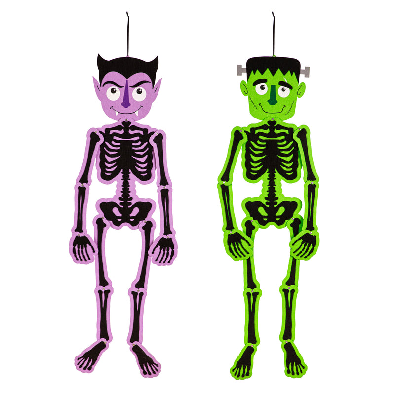 Posable Boo Buddy Halloween Skeleton Hanging Decor,401259b