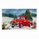 Christmas Farm Pickup Embossed Floor Mat,41em2411