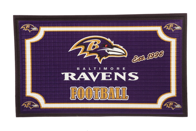 Embossed Door Mat-Baltimore Ravens,41em3802