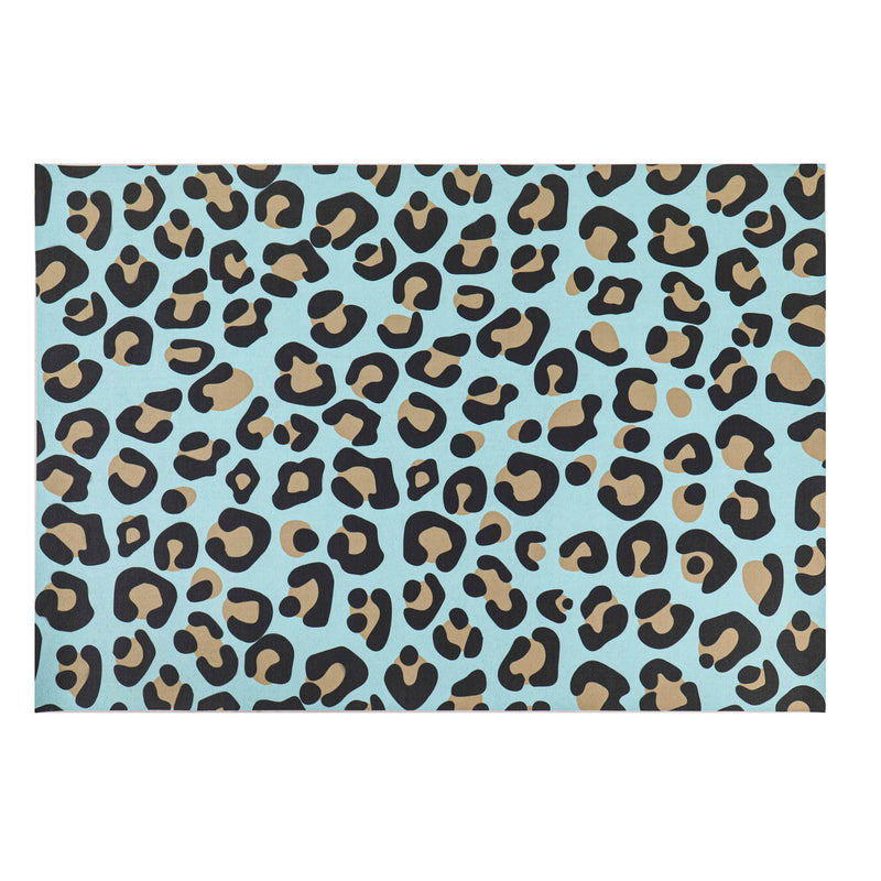 Blue Animal Print Layering Mat,41fm2580