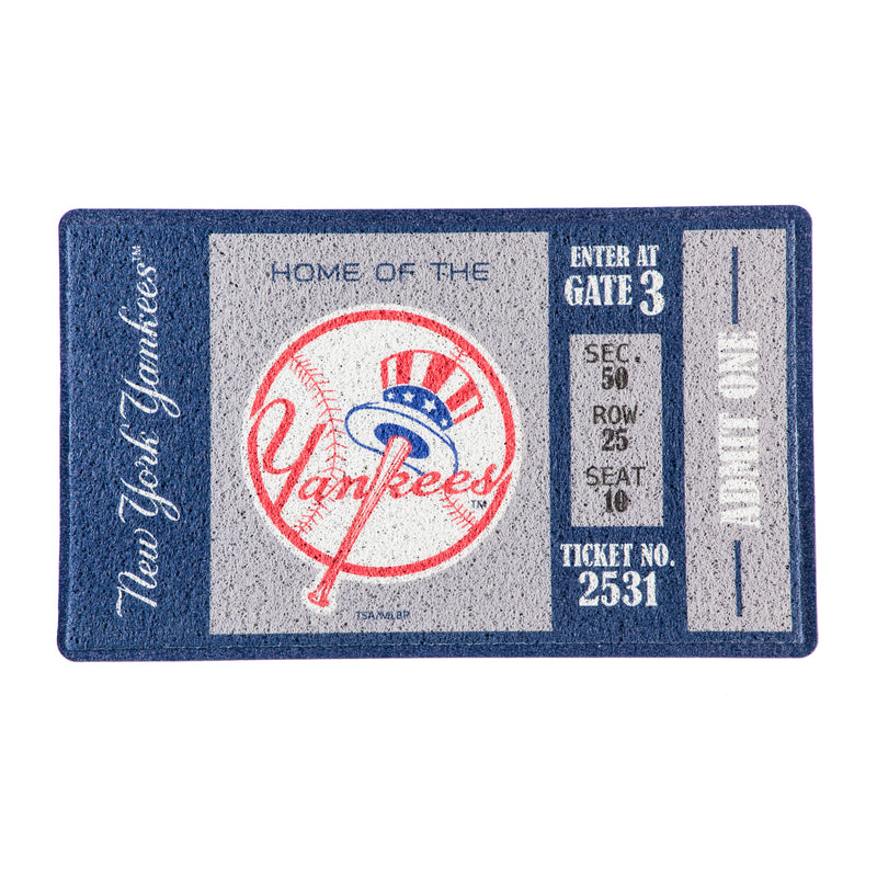 Evergreen Floormat,Turf Mat, New York Yankees,30x0.47x18 Inches