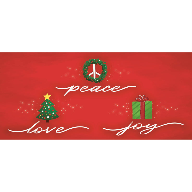 Love, Joy, Peace Sassafras Mat