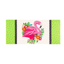 Floral Flamingo Welcome Sassafras Switch Mat