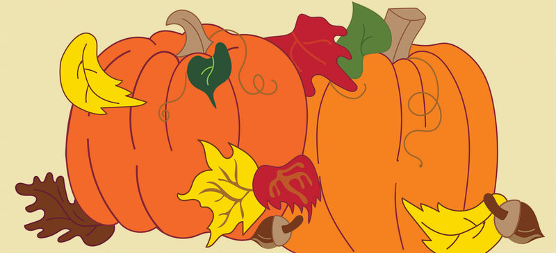 Pumpkin Applique Sassafras Switch Mat