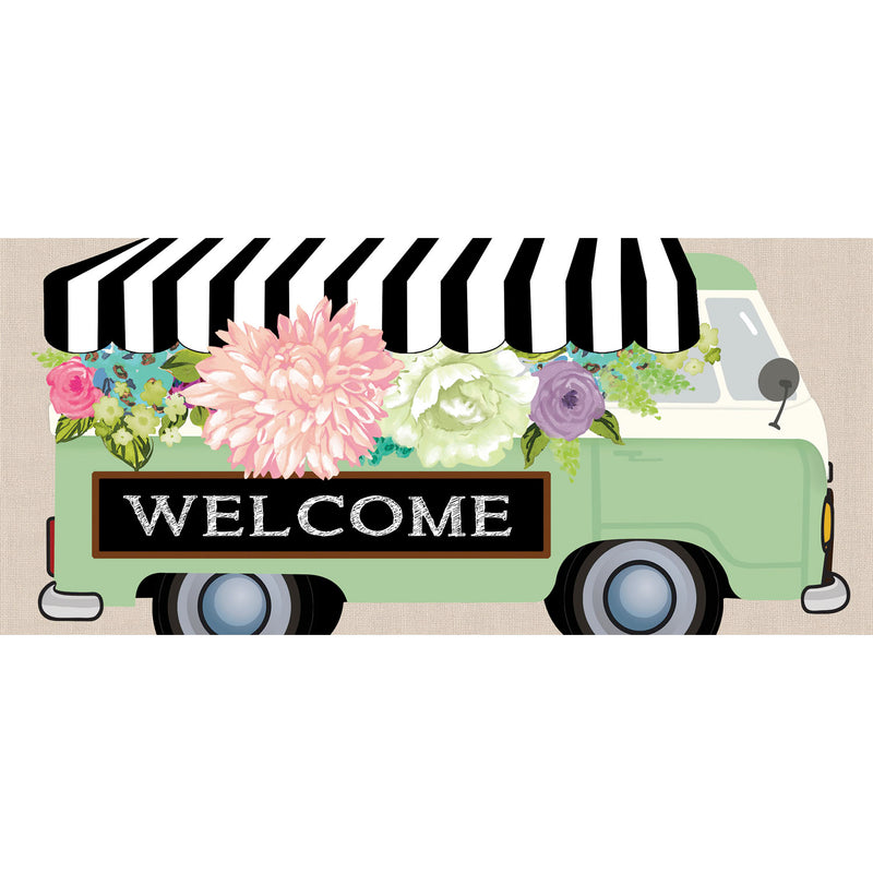 Flower Truck Burlap Sassafras Switch Mat