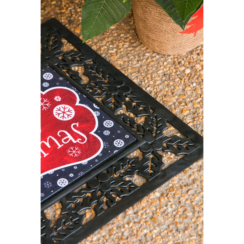 Evergreen Floormat,Holly Sassafras Mat Tray,30.9x0.28x18.5 Inches