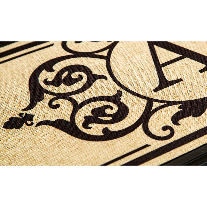Cambridge Monogram Burlap Sassafras Switch Mat, Letter A