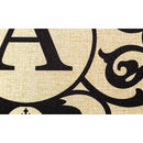 Cambridge Monogram Burlap Sassafras Switch Mat, Letter A