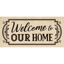 Welcome to Our Home Burlap Sassafras Switch Mat