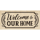 Welcome to Our Home Burlap Sassafras Switch Mat