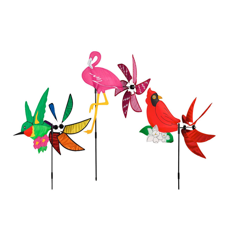 Tailfeathers Pinwheel Spinners, 3 Assorted,45397