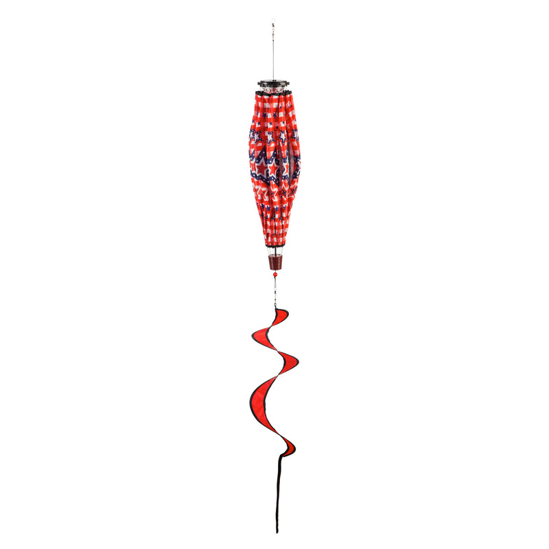 Stars and Plaid Solar Balloon Spinner,45b342sl