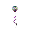 Pansy Garden Burlap Balloon Spinner,45bb455