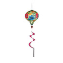 Summer Florals Burlap Balloon Spinner,45bb504
