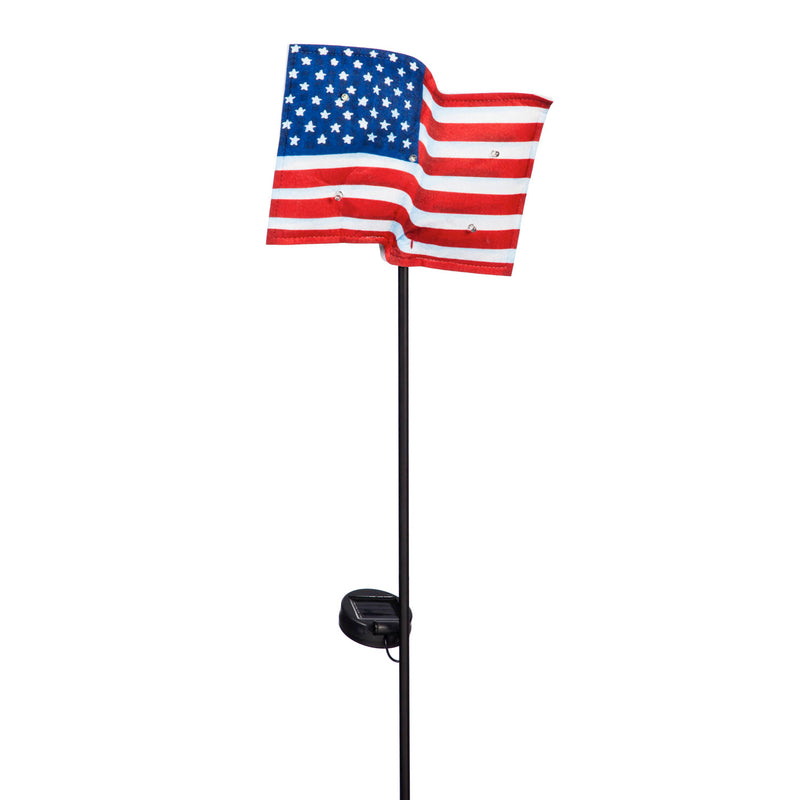 Americana Forever Botancials Lit Fabric Stakes, 3 Asst,47fs051bl