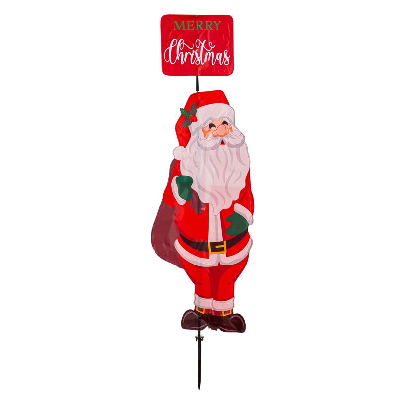 Holiday Trio Fabric Stake, 3 Asst,47fs062
