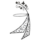 Metal Bird Bath Stand, Butterfly,47m1914