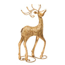 36"H Metal Gold Foil Deer,47m2724