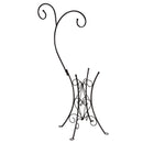 Decorative Metal Bird Bath Stand, Dual Shepards Hook,47m2929