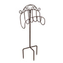 Wrought Iron Hose Holder with Ground Stake - Gunmetal,47m3013