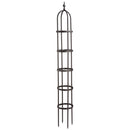 7' Powder-Coated Steel Garden Obelisk Bronze,47m3015