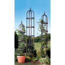 8' Powder-Coated Steel Garden Obelisk Bronze,47m3016