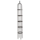 8' Powder-Coated Steel Garden Obelisk Bronze,47m3016