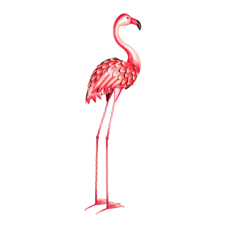 37.5"H Metal Flamingo Garden Statuary,47m3146
