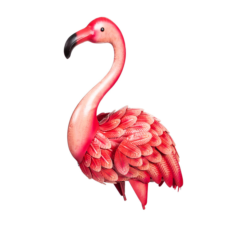37.5"H Metal Flamingo Garden Statuary,47m3146