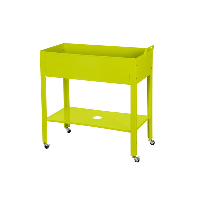 Metal Grow Table with Handle Green,47m3657