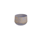 Set of 3 Distressed Light Periwinkle Embossed Planter, 11.75"x11.75"x7.25"inches