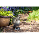 10"H Rooster Metal Garden Statuary, 8.5"x4.5"x10"inches
