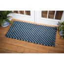 Handwoven Braided Rope Rug 2'x4' Gray/Blue,4or184