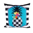 Black and White Pineapple Interchangeable Pillow Cover,4plc438
