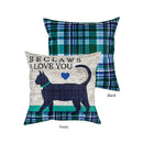 Beclaws I love You Outdoor Pillow Cover,4plc464