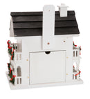 Lighted Holiday Colonial Cottage Birdhouse,53v9u