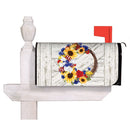 Americana Floral Wreath Mailbox Cover,56771