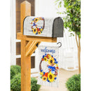 Americana Floral Wreath Mailbox Cover,56771
