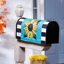 Welcome Friends Leopard Sunflower Mailbox Cover,56863